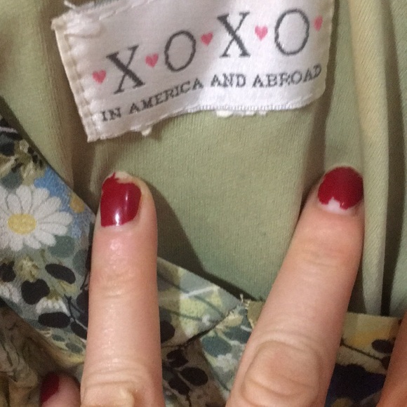 Green floral designed midi with double slits - Picture 2 of 2